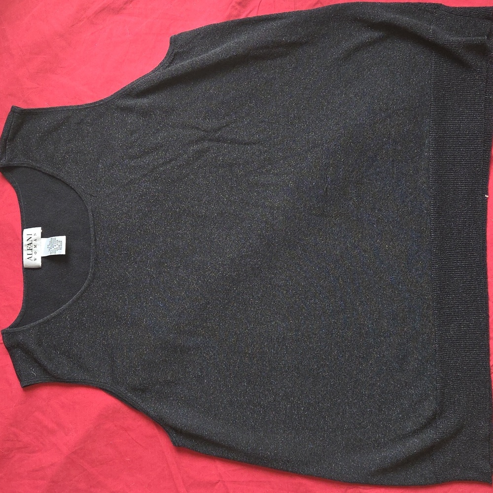 Alfani Sparkly Sweater Tank Silk Blend
